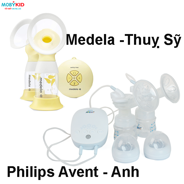 So sánh máy hút sữa điện đôi Philips Avent Hoa tuyết và Medela Swing Maxi Flex?