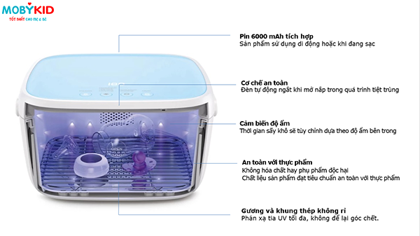 Top các máy tiệt trùng bằng tia UV có sấy khô tốt nhất Việt Nam hiện nay mẹ nên mua ngay