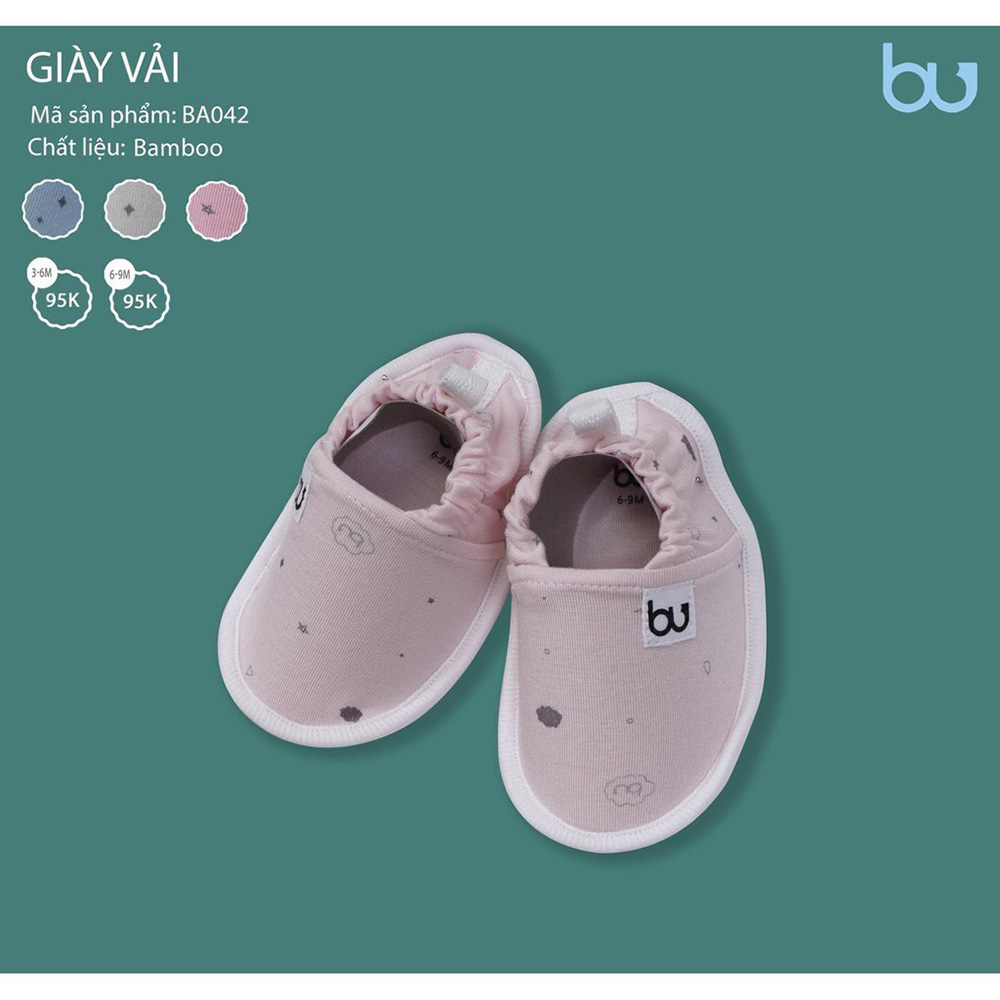 BA042.1 - Giày vải Bamboo Bu màu hồng