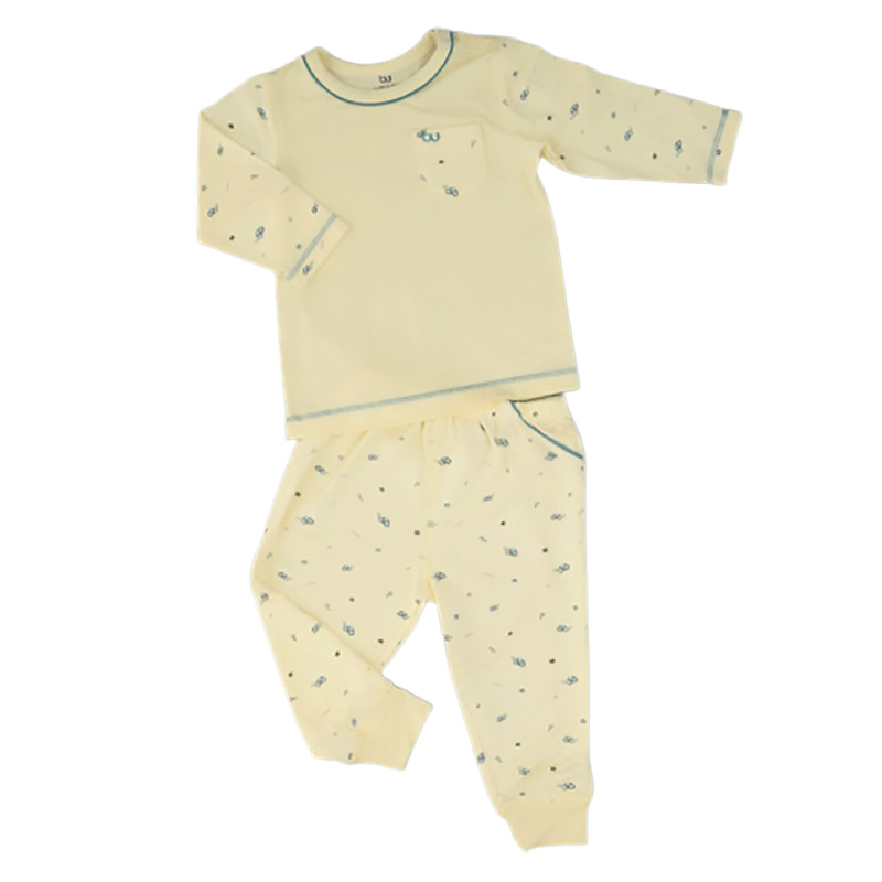 BB039.yellow - Bộ quần áo dài tay túi ốp Bu