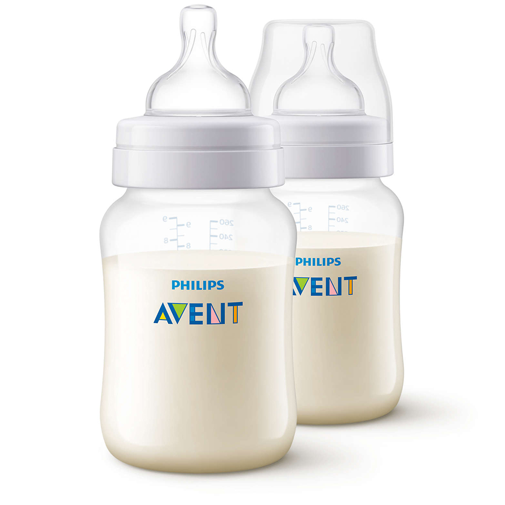 Bộ 2 bình sữa Philips Avent giảm đầy hơi SCF813/27