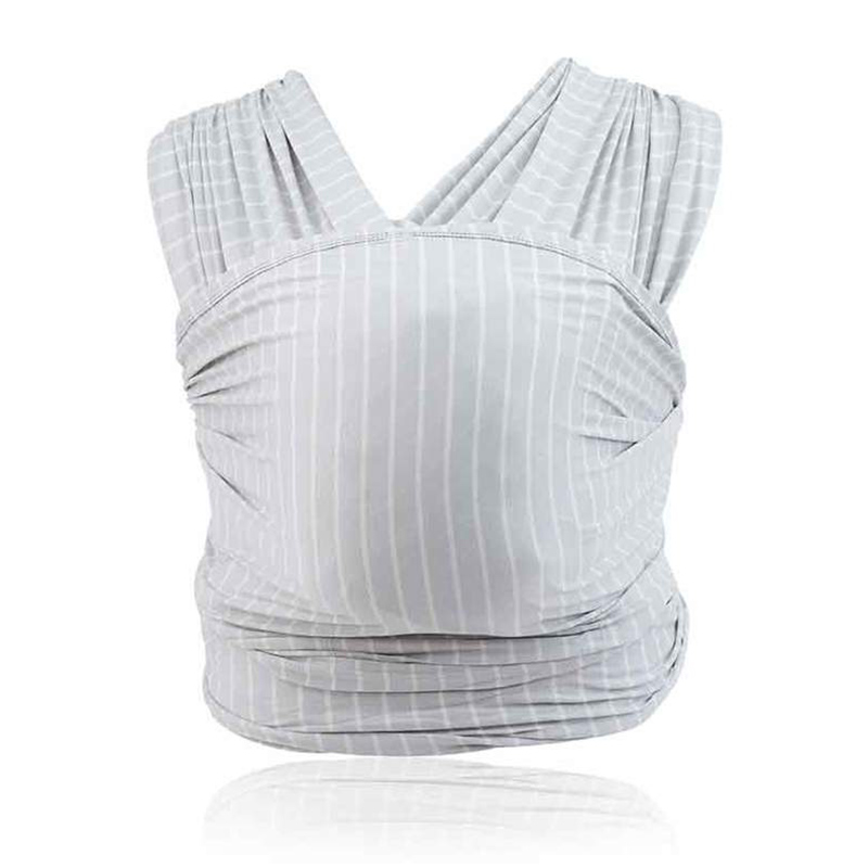 Địu cho bé Ergobaby Aura Baby Wrap - Grey Stripes
