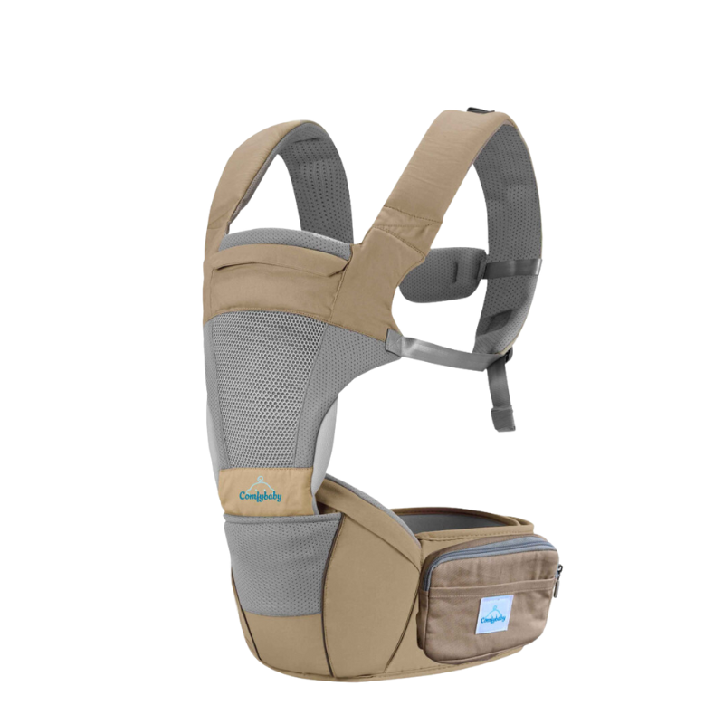 Địu Ngồi Cao Cấp 4 Tư Thế 2 Trong 1 Air Mesh Comfybaby CF818 - Brown