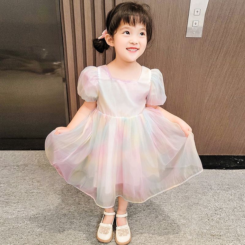 DV533 - Đầm Babydoll Cho Bé Tay Phồng