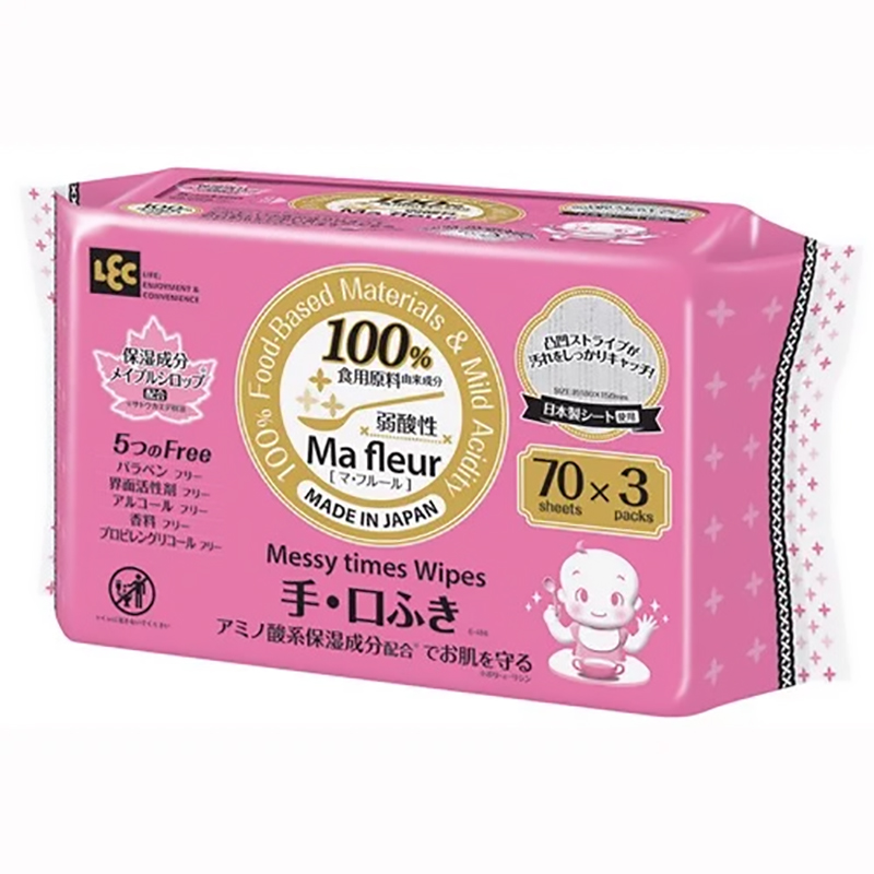 Giấy ướt cao cấp MA Fleur cho tay và miệng E-498 70 tờ x 3 gói