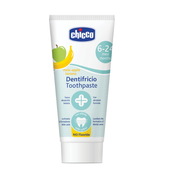 Kem Đánh Răng Hương Chuối - Táo Chicco 6M+
