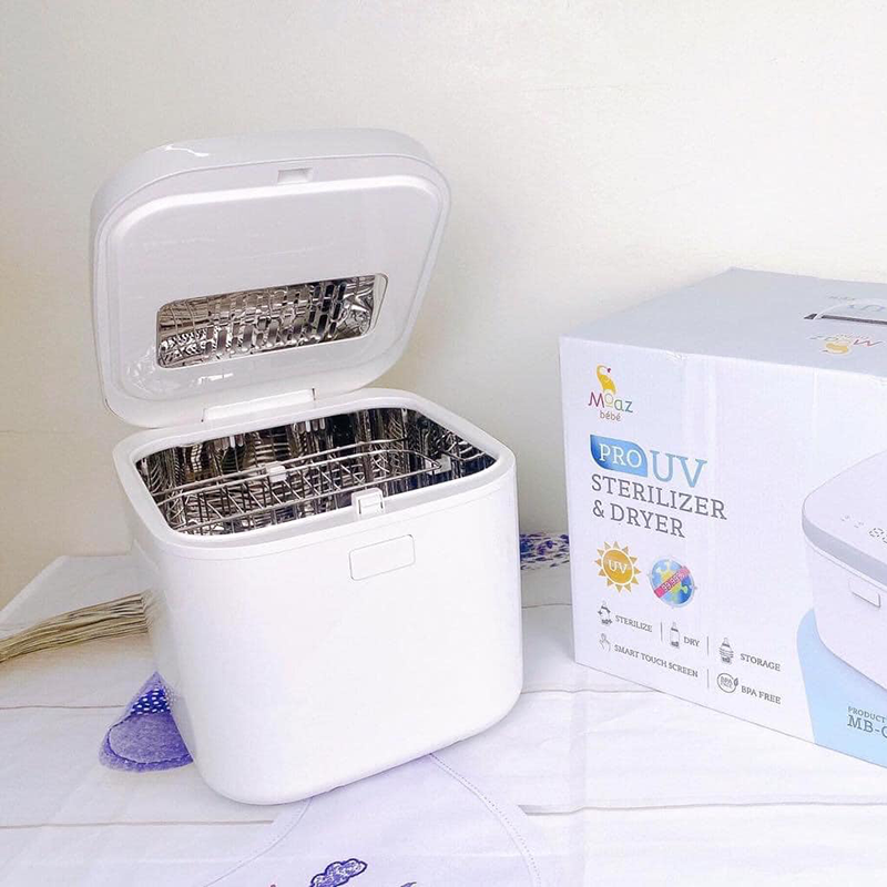 Máy tiệt trùng sấy khô tia UV Moaz BéBé MB-019 Màu trắng