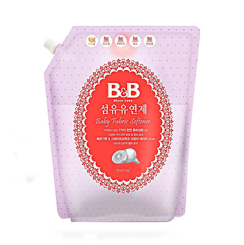 Nước xả vải dành cho bé B&B Bergamot - 1500ml