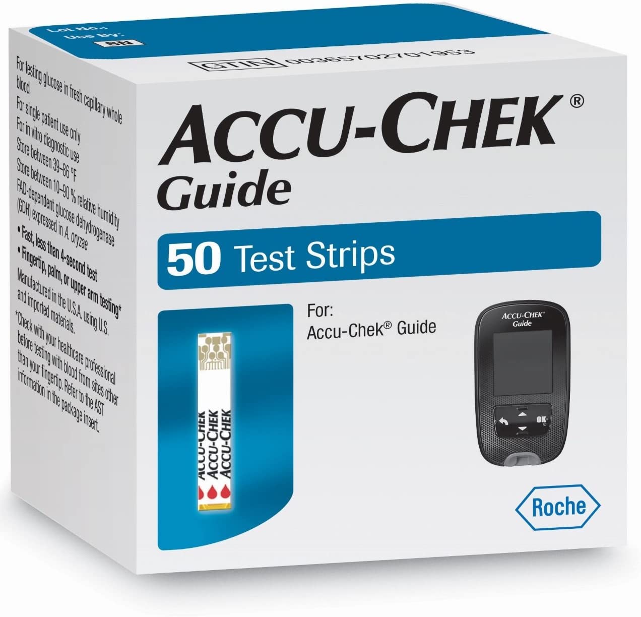 Que Thử Đường Huyết Accu-Chek Guide (50 Que)
