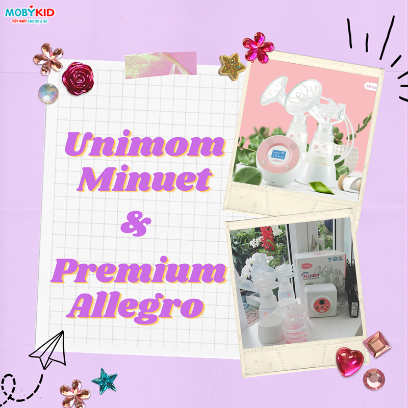So sánh máy hút sữa Unimom Minuet và Unimom Premium Allegro