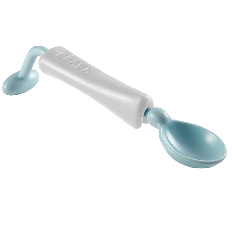 Thìa Xoay 360 Độ Không Đổ Béaba Màu Xanh Blue