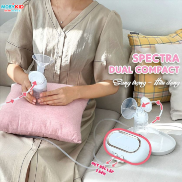 Hướng dẫn cách dùng máy hút sữa Spectra Dual Compact cho các mẹ lần đầu sử dụng