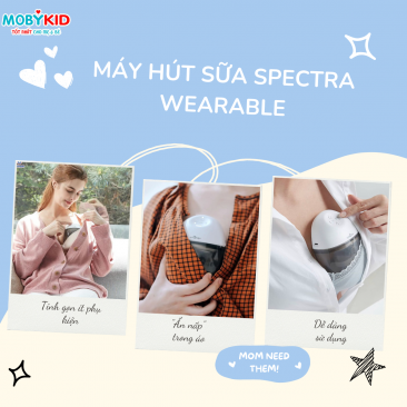 Hướng dẫn mẹ cách sử dụng và vệ sinh máy hút sữa không dây Spectra Wearable