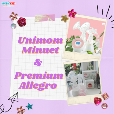 So sánh máy hút sữa Unimom Minuet và Unimom Premium Allegro