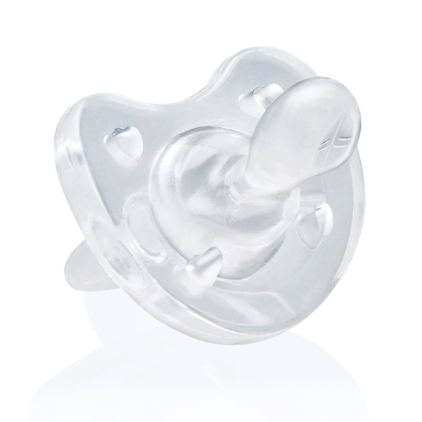 Ty Ngậm Chicco Silicon Physio Soft Trắng 16M+