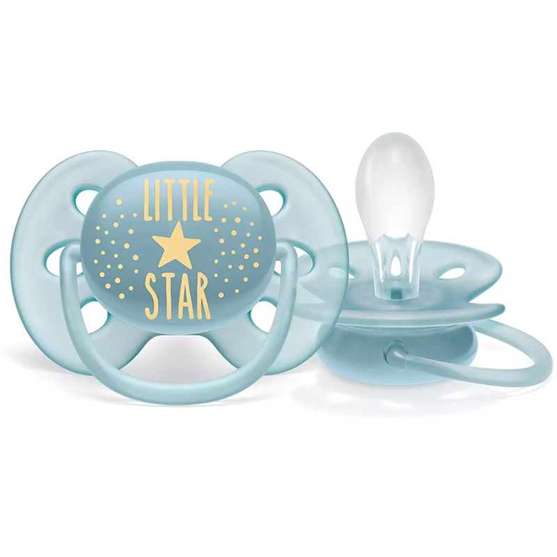 Ty ngậm siêu mềm Philips Avent cho bé trai 6-18 tháng tuổi, vỉ đơn