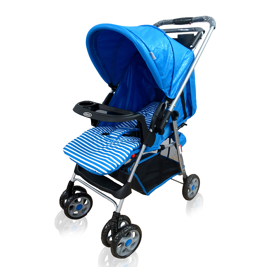 Xe đẩy 2 chiều Gluck C8M màu xanh da trời