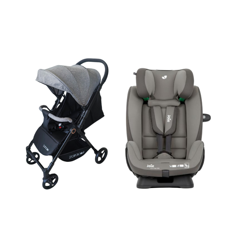 Xe đẩy cho bé Zaracos Suber 2976 + Ghế Ngồi Ô Tô Joie Every Stage R129 Cobble Stone