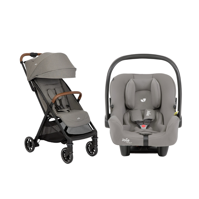 Xe Đẩy Trẻ Em Joie Pact Pro W/ RC & ADPT Pebble + Ghế Ngồi Ô Tô Trẻ Em Joie i-Snug 2 Pebble
