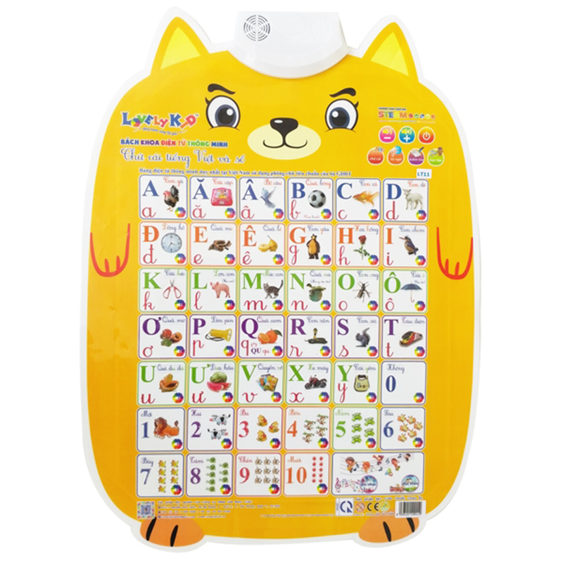 Bách Khoa Điện Tử Thông Minh - Chữ Cái Tiếng Việt Và Số - LT11