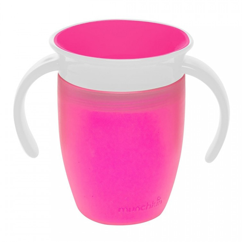 Cốc tập uống 360 độ nhỏ Munchkin 207ml màu hồng