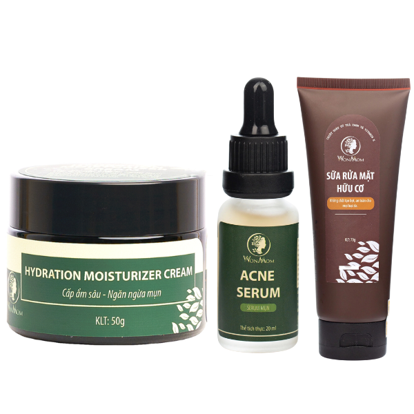 Combo Chuyên Trị Mụn Cơ Bản Cho Mẹ Wonmom