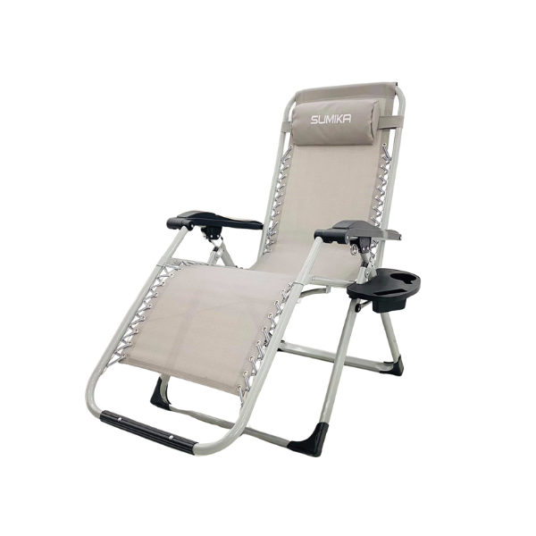 Ghế Xếp Thư Giãn Sumika 179 (Lưới Xám, Khung xám)