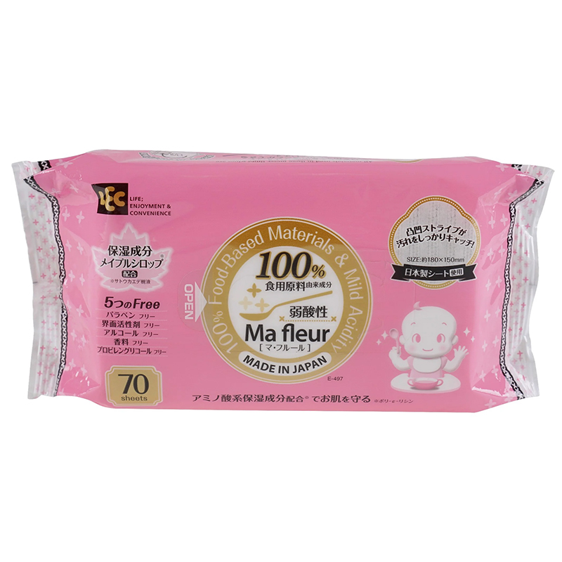 Giấy ướt cao cấp MA Fleur cho tay và miệng E-497 70 tờ