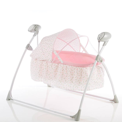 Nôi tự động cao cấp Mastela SG237 điều khiển từ xa, có nhạc - Màu hồng