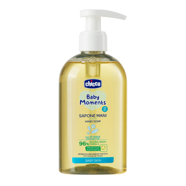 Nước Rửa Tay Diệt Khuẩn Chiết Xuất Trà Xanh Chicco 0M+ 250ml