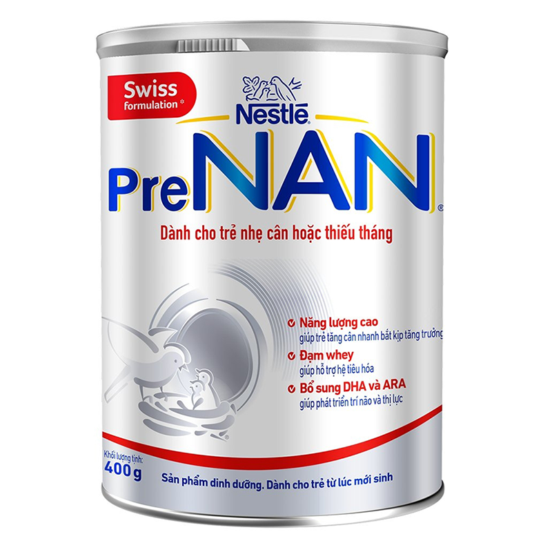 Sản phẩm dinh dưỡng Nestle PreNan 400g (bé sinh non nhẹ cân)