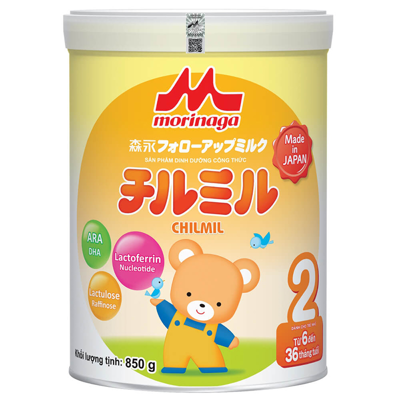 Sữa Morinaga ChilMil số 2 850g (6-36 tháng tuổi)