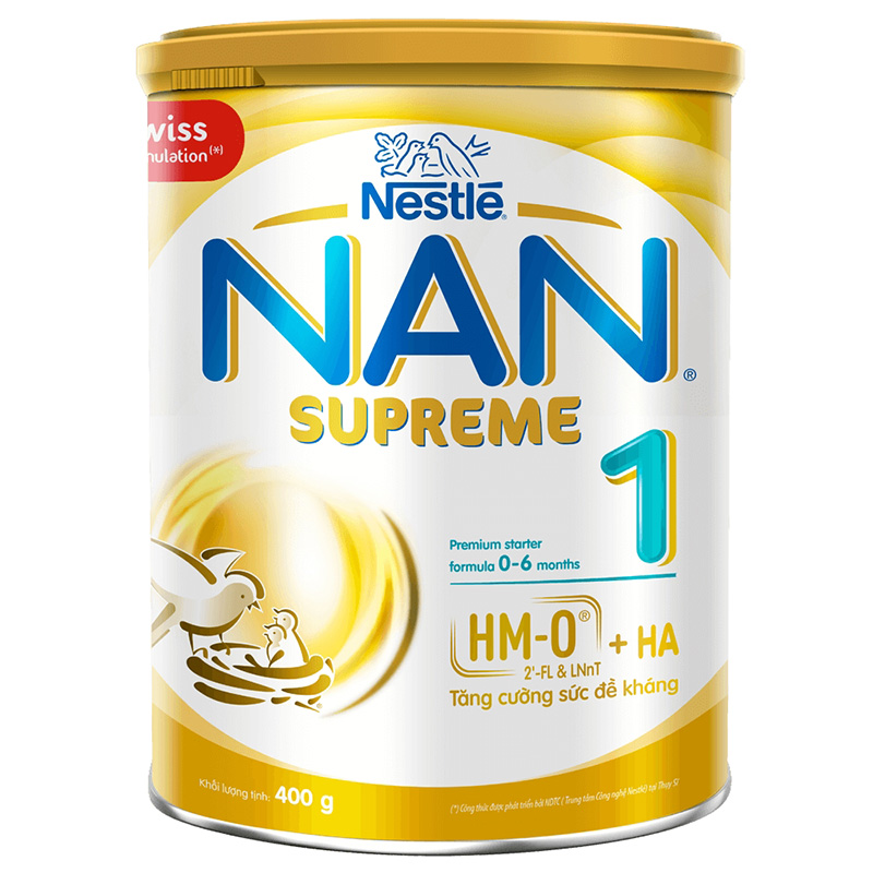Sữa Nan Supreme 1 (2HMO) 400g (0-6 tháng)