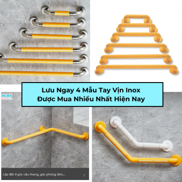 4 Mẫu Tay Vịn Inox Cho Người Già Được Mua Nhiều Nhất Hiện Nay