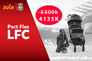 Chỉ 4135K - Sở hữu ngay e đẩy trẻ em Joie Pact Flex LFC Black Liverbird xịn xò