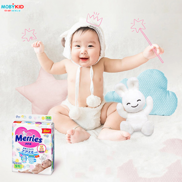 Những loại bỉm tã Merries Nhật chính hãng tại Việt Nam hiện nay và Bảng Size chi tiết về Bỉm Tã Merries