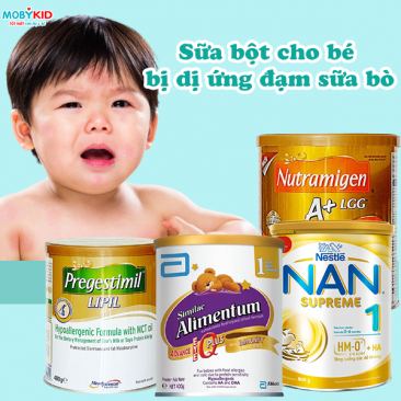 Sữa bột cho bé bị dị ứng đạm sữa bò và những lưu ý mẹ không nên bỏ qua