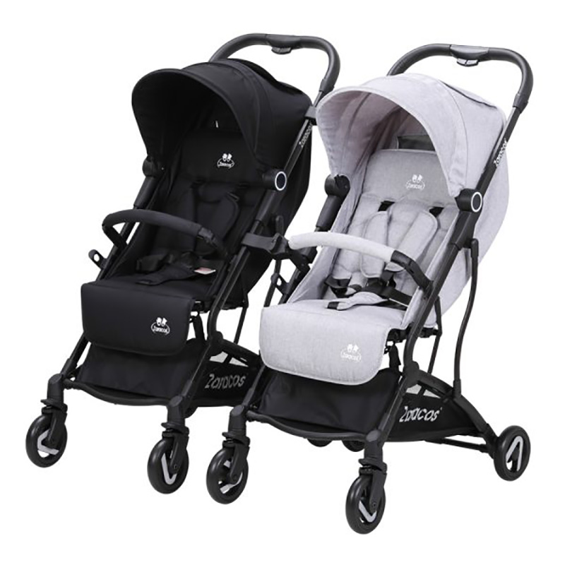 Xe đẩy đôi lắp ghép cho bé Zaracos NORIO 9026 – BLACK + GRAY