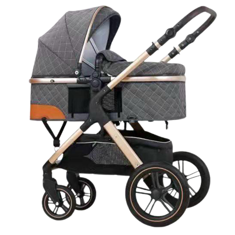 Xe nôi gấp gọn Belecoo PM-02128 màu xám
