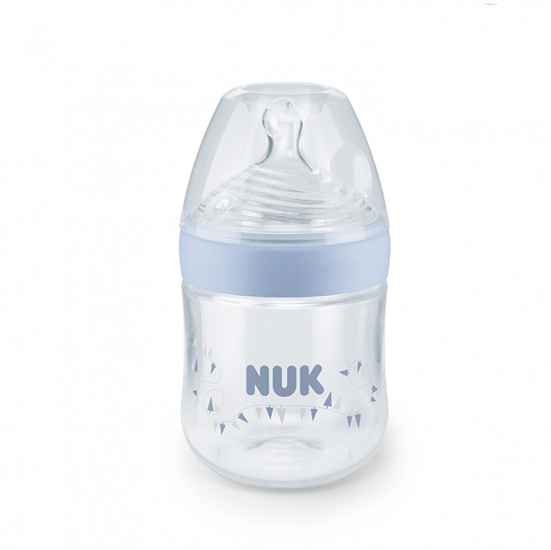 Bình sữa NUK Nature Sense nhưa PP 150ml núm ti S1 - M - Màu Xanh