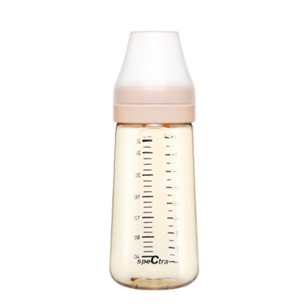 Bình Sữa PPSU Cổ Rộng Spectra 260ml Màu Vàng