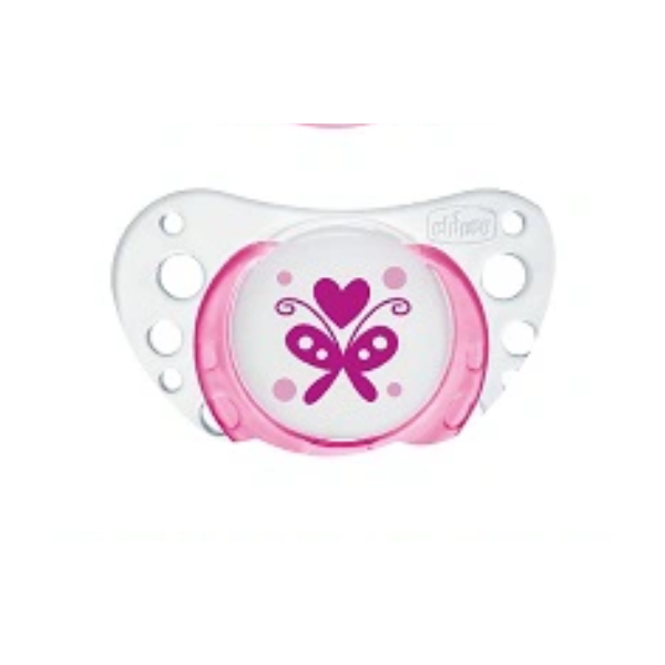 Bộ 2 Ty Ngậm Chicco Physio Air 0 – 6M+ - Thú Hồng