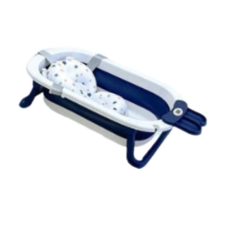 Chậu Tắm Rabbit Gấp Gọn Kem Phao Holla HL-03224 Màu Đen Navy
