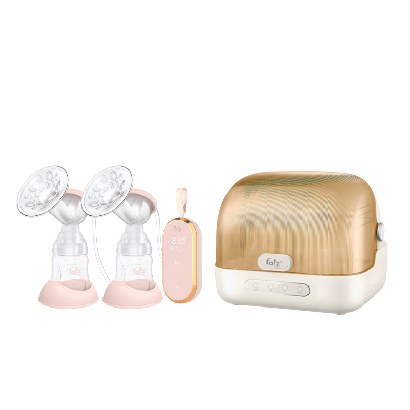 Combo Máy Hút Sữa Điện Đôi Fatzbaby Resonance 5 + Máy Úp Bình Sữa, Tiệt Trùng UVC, Sấy Khô Và Bảo Quản Fatzbaby Tidy 6