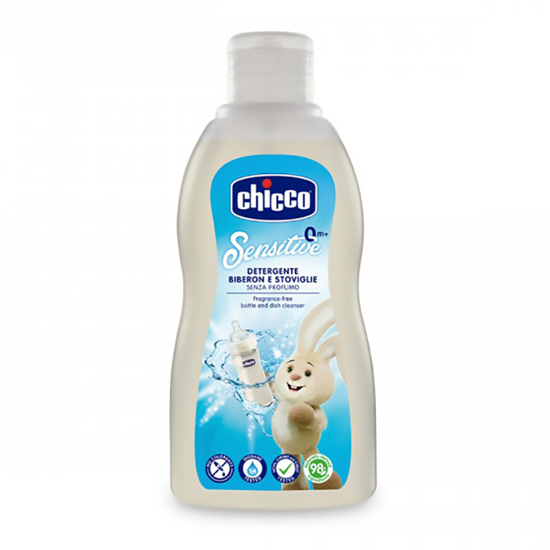 Gel rửa bình sữa Chicco chiết xuất dầu dừa tự nhiên 300ml