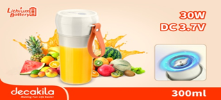 Máy Xay Cầm Tay Dùng Pin Decakila KMJB035E