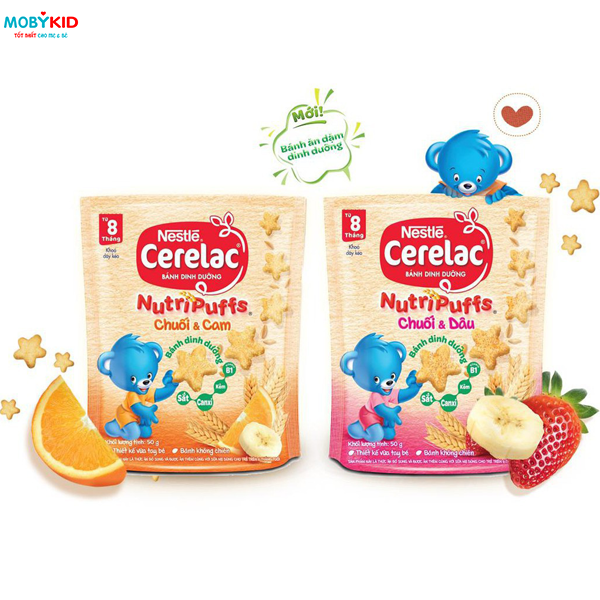 Review chi tiết bánh ăn dặm Nestle Cerelac Nutripuffs nhiều vị dành cho bé
