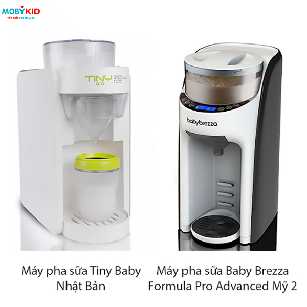 Review so sánh máy pha sữa Baby Brezza Formula Pro Advanced Mỹ và máy pha sữa Tiny Baby Nhật Bản, nên mua máy nào?