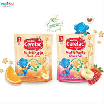 Review chi tiết bánh ăn dặm Nestle Cerelac Nutripuffs nhiều vị dành cho bé