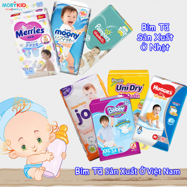 So sánh bỉm tã cho bé Nhật Bản và Việt Nam, loại nào tốt hơn?